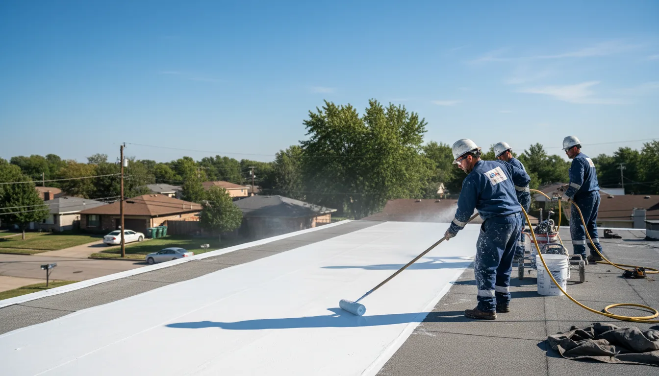 Commercial roof coating in Creve Coeur, MO near me